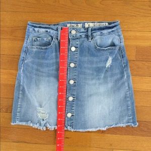 Indigo Rein jean skirt button front size 5